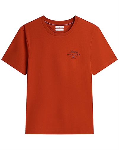 Tommy Hilfiger - Script Stack T-Shirt - Rusty Ochre